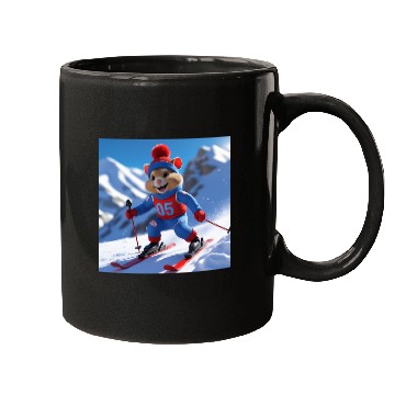 Discover Hamster climbing the mountains Mugs