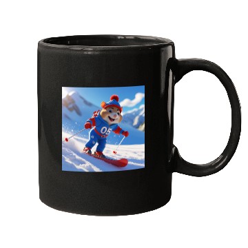 Discover Hamster climbing the mountains cute Mugs