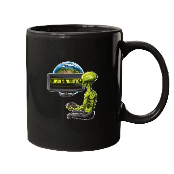 Discover Human Simulation Mugs Alien Earth Extraterrestrial