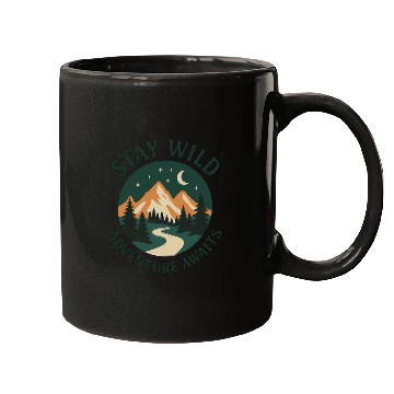 Discover Stay Wild – Adventure Awaits Mugs