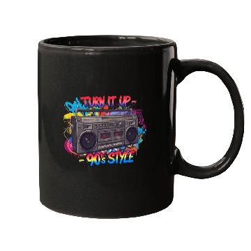 Discover Turn It Up 90s Style Boombox Mugs
