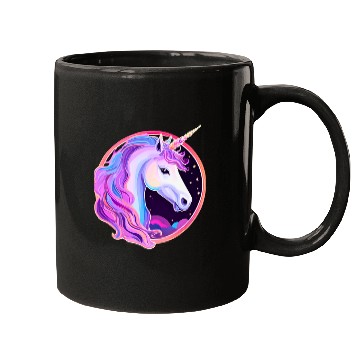 Discover Vibrant Mystic Unicorn Portrait Mugs