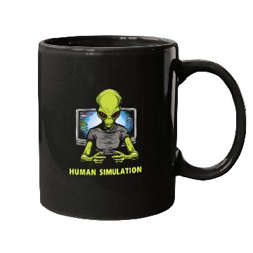 Discover Human Simulation Mugs Alien Earth Videogame