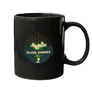 Discover Silver Springs Illinois IL State Park Retro Camp Mugs