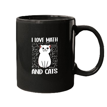 Discover I love math and cats For mathematician math geek Mugs