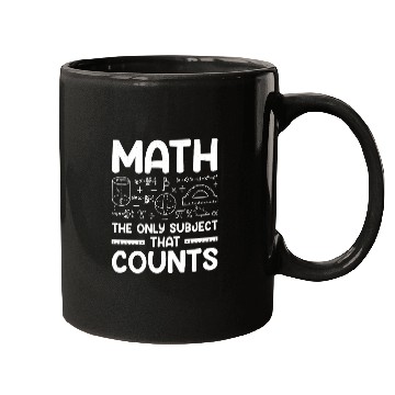 Discover Math the only subject that counts math teacher Mugs