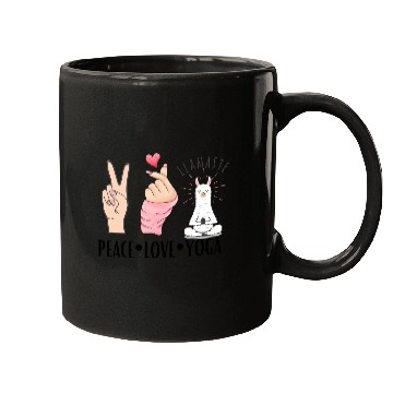 Discover peace love yoga Mugs