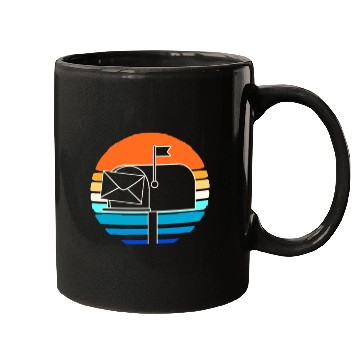 Discover Postal Worker Mailbox Postman Mugs