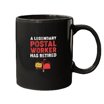 Discover Retired Postal Worker Mailman Mugs