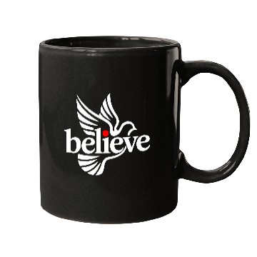 Discover Believe white Mugs