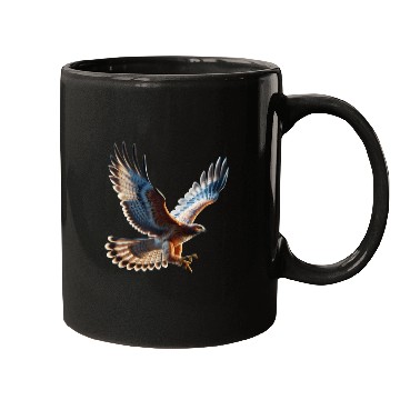 Discover Majestic Hawk Flight Mugs