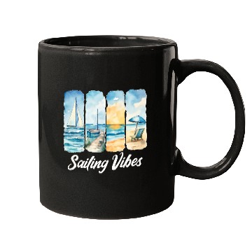 Discover Sailing Vibes - Feel the Ocean Mugs