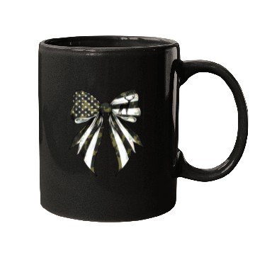 Discover Coquette Bow Deer Hunting Camouflage US Flag Pride Mugs