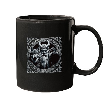 Discover Viking Warrior Man Odin Thor Norman Walhalla Mugs