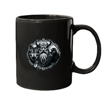 Discover Viking Warrior Man Odin Thor Norman Walhalla Mugs