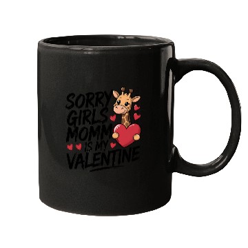 Discover Mommy Is My Valentine – Cute Giraffe Mugs