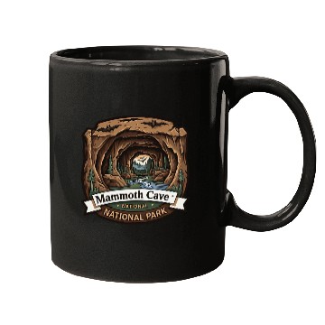 Discover Mammoth Cave National Park Kentucky USA Logo Mugs