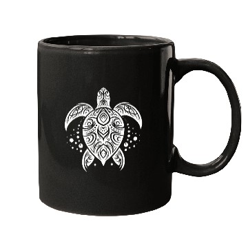 Discover Pacific Turtle Tattoo Art Timeless Mugs