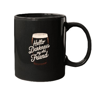Discover Hello Darkness My Old Friend Mugs