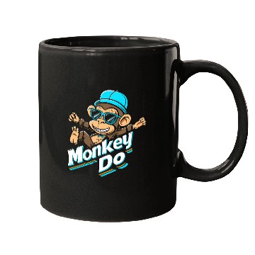 Discover Cool Monkey Do – Fun Cartoon Streetwear Design Mugs