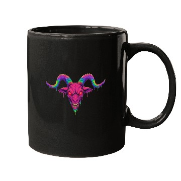 Discover Melting Psychedelic Demon Mugs