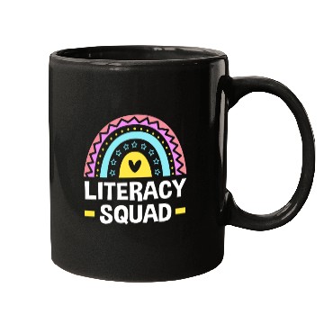 Discover Reading Teacher Book Literacy Squad Mugs