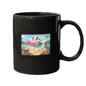 Discover Happy flamingo friends Mugs