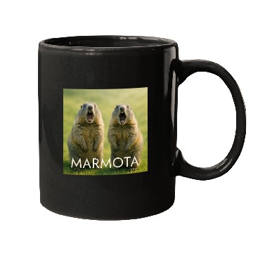Discover Double Screaming Marmots – Echo of Surprise Mugs