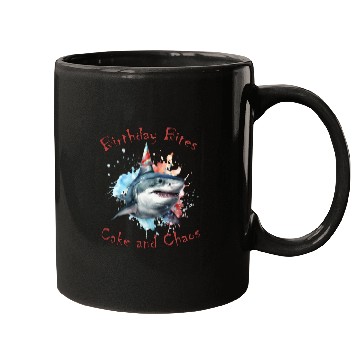 Discover Birthday Party Shark: Whimsical and Fun Mugs