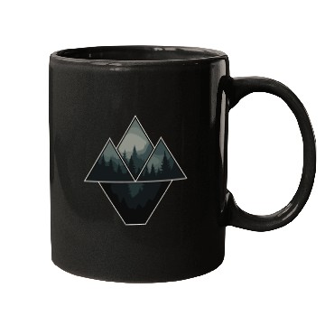Discover Geometric Forest Mountains Mugs