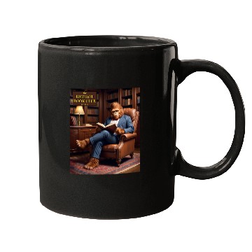 Discover Bigfoot Book Club Sasquatch Reading in the Library Mugs