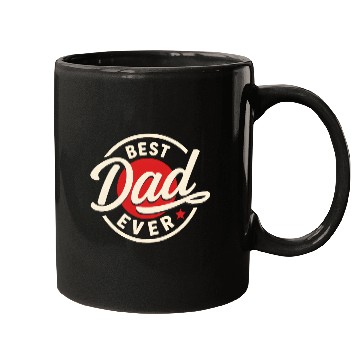 Discover Best Dad Ever Vintage Style Father's Day Design Mugs