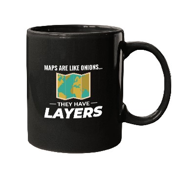 Discover Map Layers GIS Cartography Geographic Data Mugs