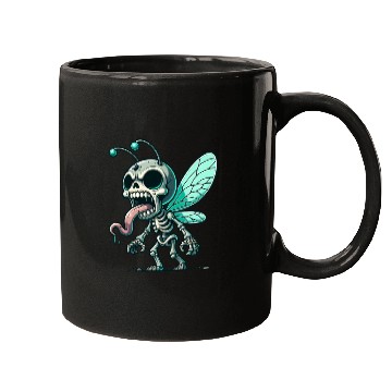 Discover Insect Skeleton Mutant – Tongue-Out Creepy Bug Mugs