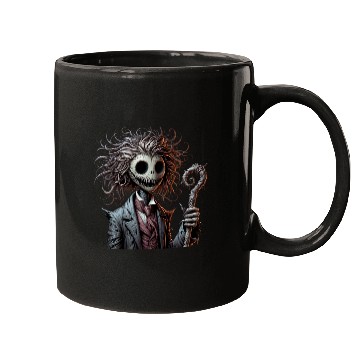 Discover Haunted Puppet Gentleman – Creepy Gothic Dandy Mugs