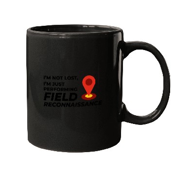 Discover Field Reconnaissance GIS Surveyor Mapping Humor Mugs