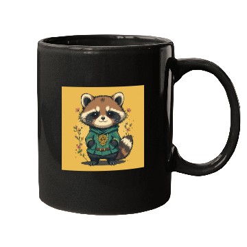 Discover Forest Guardian Raccoon Mugs