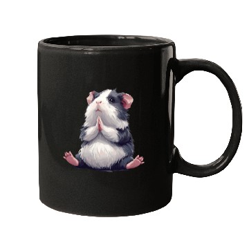 Discover Prayerful Guinea Pig Animal Zen Mugs