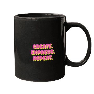 Discover Create. Express. Repeat. Creative Mugs