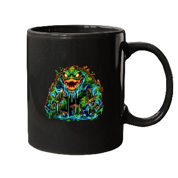 Discover Neon Swamp Beast – Toxic Terror Mugs