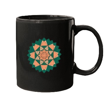 Discover Abstract Starburst Mandala Mugs