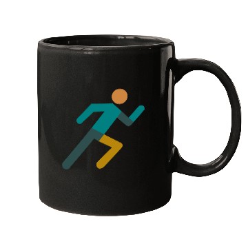 Discover Running Icon – Minimalist Runner Design Mugs