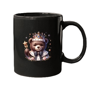 Discover Royal Teddy Bear Magic – Crowned Cutie with Sparkl Mugs