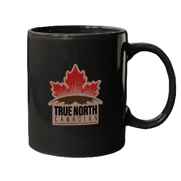 Discover Mugs Artwork True North Canadian Dark styles