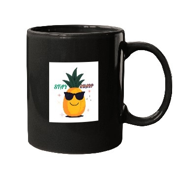 Discover “Stay Sharp” (Pineapple with Sunglasses) Mugs