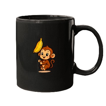 Discover Little Monkey with an Inflatable Banana Mugs