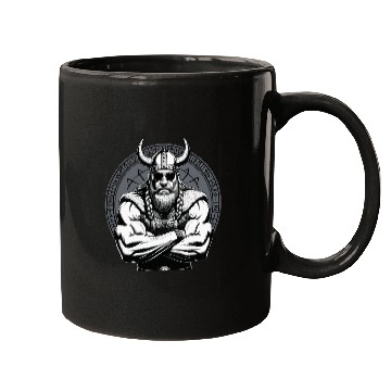 Discover Viking Warrior Man Odin Thor Norman Walhalla Mugs