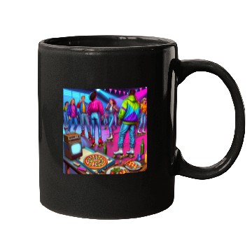 Discover Vibrant Retro Festival Gathering Mugs