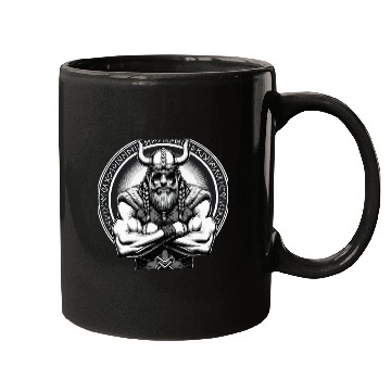 Discover Viking Warrior Man Odin Thor Norman Walhalla Mugs