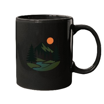 Discover Scenic Nature View – Peaceful Landscape design Mugs